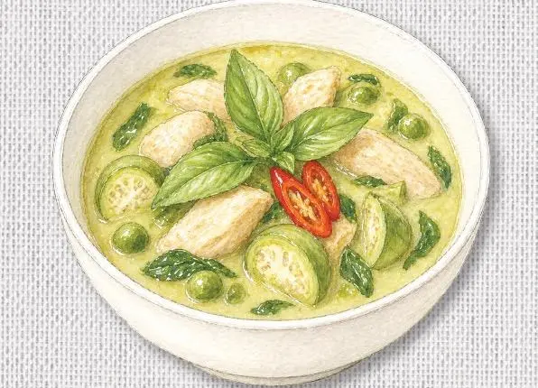 Groene Curry Kip (Kaeng Khiao Wan)