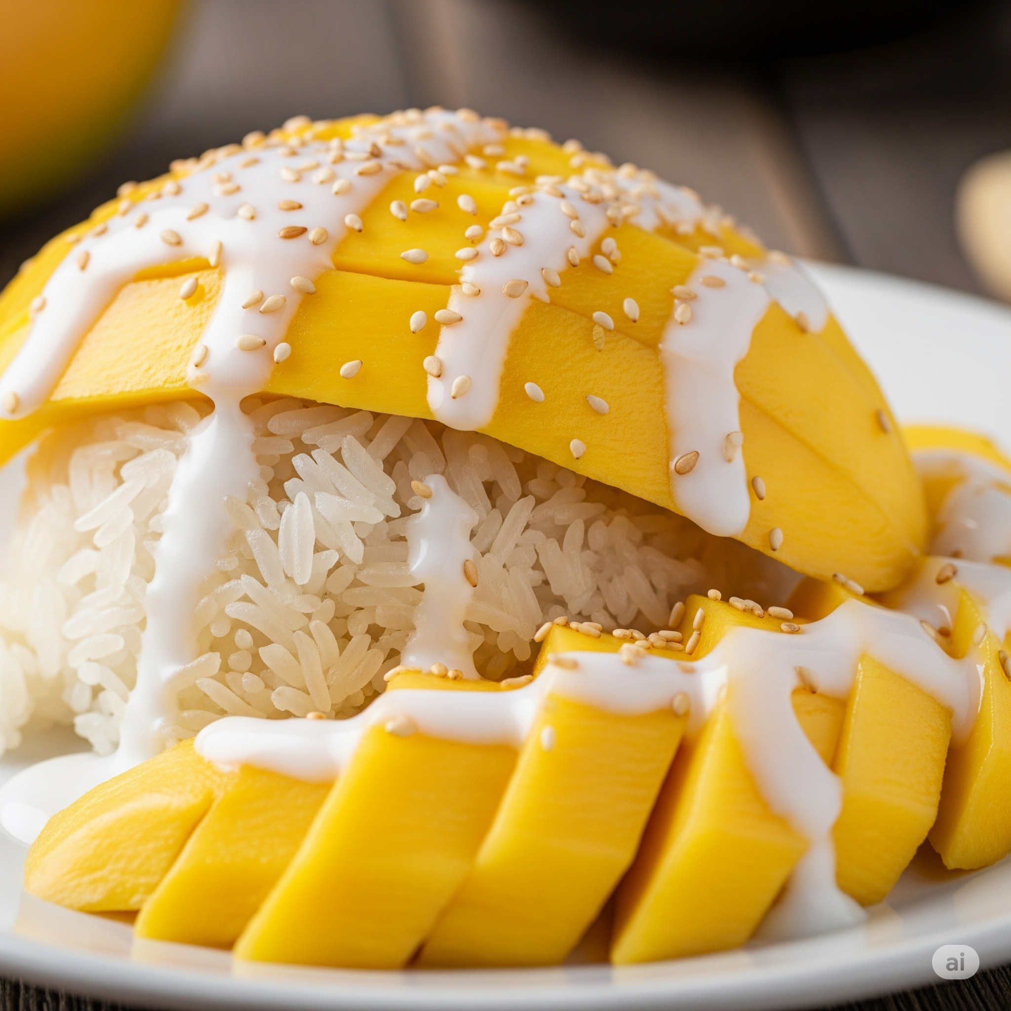 Mango Kleefrijst (Khao Niew Mamuang)